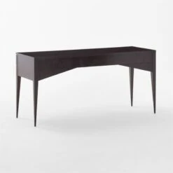 Spillo 2-Drawer Black Burl Wood Desk -Nesto Store SpilloBurlWoodDesk3QBSSF22