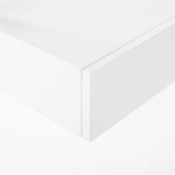 Stairway 2-Drawer White Wall Mount Desk With Shelves 96'' -Nesto Store Stairway96inWideDeskWhtAVSSF21