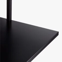 Stairway Black Wall Mount Desk With Shelf 72.5'' -Nesto Store StairwayDeskBlackShortAVS18