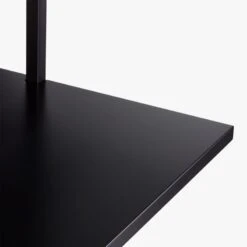 Stairway Black Wall Mount Desk With Shelves 96'' -Nesto Store StairwayDeskBlackTallAVS18