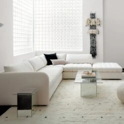 Bangle Dirty Rose Glass Decorative Bowl -Nesto Store StitchSectionalCollectionSP20 1x1 1