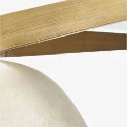 Stone Rectangular White Concrete Dining Table Glass Top 15 Stone Rectangular White Concrete Dining Table Glass Top -Nesto Store StoneTableRound47inAVS20