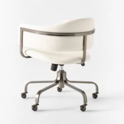 Stretta Ivory Velvet Office Chair 12 Stretta Ivory Velvet Office Chair -Nesto Store StrettaIvoryMtlOffcChair3QBSSS22