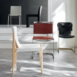 Hide Faux Leather Black Dining Chair -Nesto Store StrutGreyChairFB21 1x1