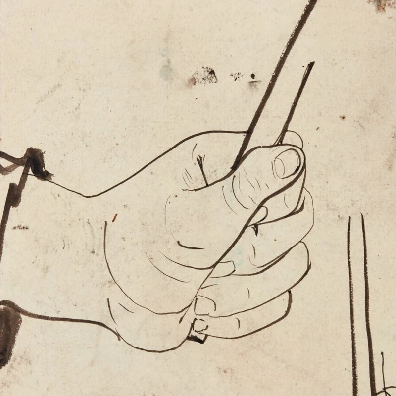 'Study Of Hands' Framed Reproduction By Carel Adolph Lion Cachet 18''x22'' 4 'Study Of Hands' Framed Reproduction By Carel Adolph Lion Cachet 18''x22'' - Image 2