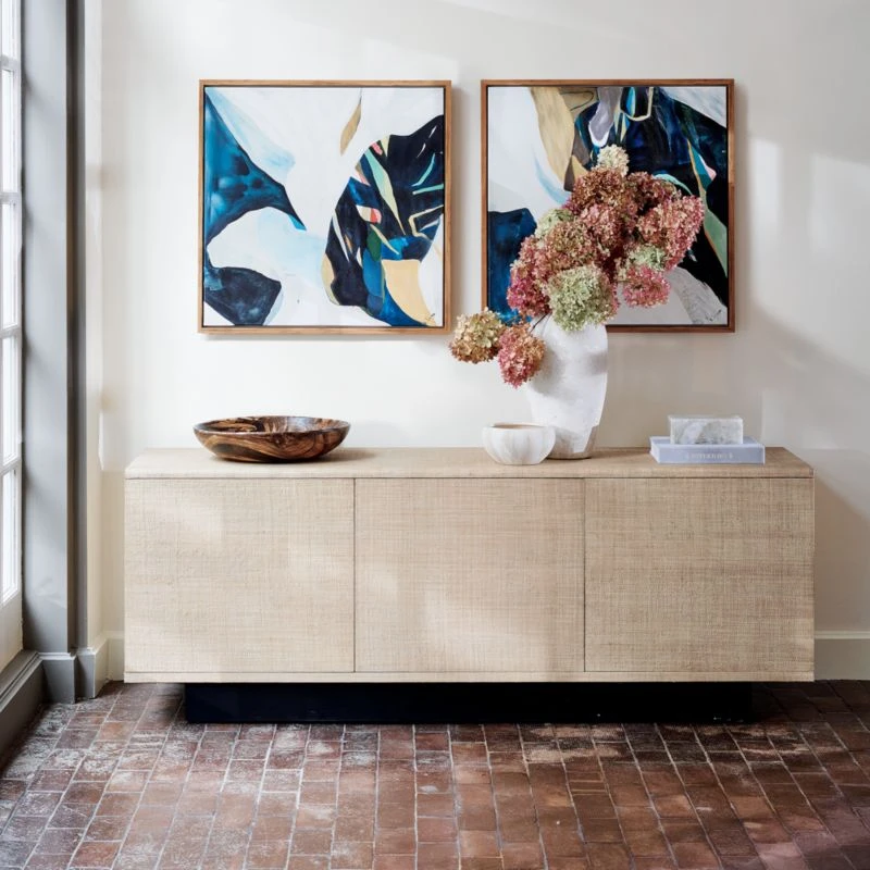 Suffolk Grasscloth Media Console 4 Suffolk Grasscloth Media Console - Image 2