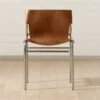 Surf Sling Brown Leather Dining Chair Set Of 4 -Nesto Store SurfBrnLthrSlingDnngChrSHF21 1