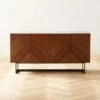 Suspend Marble And Brown Walnut Wood Media Console -Nesto Store SuspendMediaConsoleSHS22