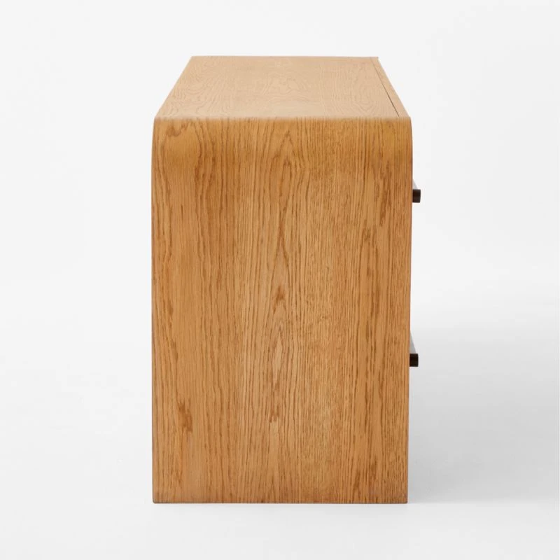 Sutton 4-Drawer White Oak Wood Dresser 6 Sutton 4-Drawer White Oak Wood Dresser - Image 4