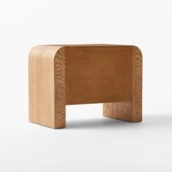 Sutton 2-Drawer White Oak Wood Nightstand -Nesto Store SuttonOakNightstand3QBSSF23