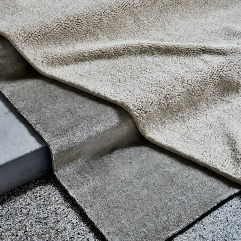 Sylas Silk Tibetan Weave Ivory Area Rug 6'x9' 6 Sylas Silk Tibetan Weave Ivory Area Rug 6'x9' - Image 4