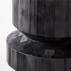 Sylvie Round Black Wood Dining Table -Nesto Store SylvieBlkWdDnngTableAVSSS22