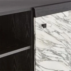 Taos Arabescato Marble Bar Cabinet -Nesto Store TaosMarbleCredenzaAVSSS23