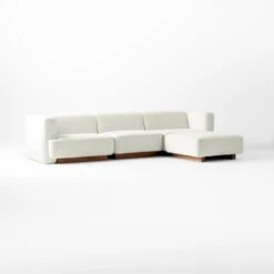 Terrain 4-Piece L-Shaped Ivory Boucle Sectional Sofa -Nesto Store TerrainIvyBc4PcSctSofa3QSSS22