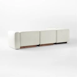 Terrain 5-Piece L-Shaped Ivory Boucle Sectional Sofa With Right Arm -Nesto Store TerrainIvyBc5pcRASctSofa3QBSSS22