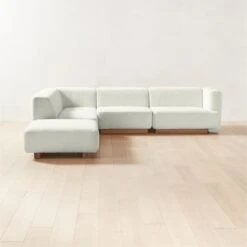 Terrain 5-Piece L-Shaped Ivory Boucle Sectional Sofa With Right Arm