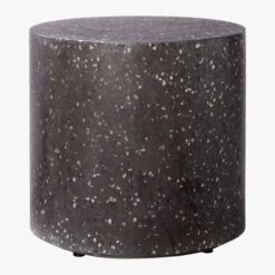 Terrazzo Black Outdoor Side Table -Nesto Store TerrazzoSideTableBlackSOS20