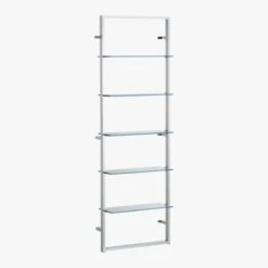 Tesso Chrome Metal Wall Mount Bookshelf 14 Tesso Chrome Metal Wall Mount Bookshelf -Nesto Store TessoBookcaseChrmGls3QF8