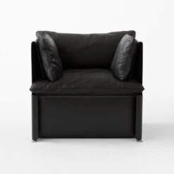 Tol Black Leather Chair -Nesto Store TolBlackLeatherChairSOSSF23