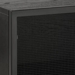 Trace Black Wire Bookcase -Nesto Store TraceBlkMshDrMediaCrdnzAVF20