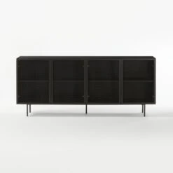 Trace Black Wire Mesh Credenza -Nesto Store TraceBlkMshDrMediaCrdnzSOF20
