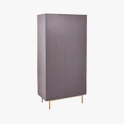 Trace Brass Wire Bookcase -Nesto Store TraceBrassMshDoorBookcase3QBF19