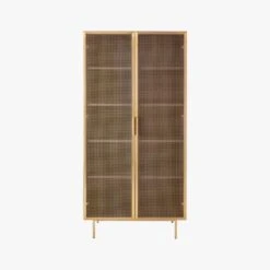 Trace Brass Wire Bookcase -Nesto Store TraceBrassMshDoorBookcaseSOF19
