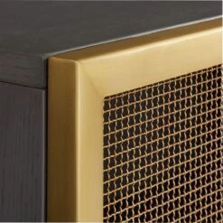 Trace Brass Wire Mesh Credenza -Nesto Store TraceBrssMeshDrMediaCrdnzAV2S18