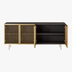 Trace Brass Wire Mesh Credenza -Nesto Store TraceBrssMeshDrMediaCrdnzAVS18