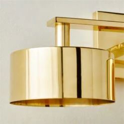 Trada 3-Bulb Polished Brass Wall Sconce Light -Nesto Store Trada3BlbPlhdBrsWallScncAVSHF23
