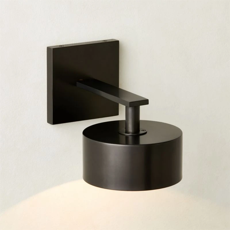 Trada Blackened Brass Wall Sconce Light 4 Trada Blackened Brass Wall Sconce Light - Image 2