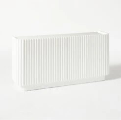 Truffle High-Gloss White Credenza -Nesto Store TruffleWhiteCredenza3QF20