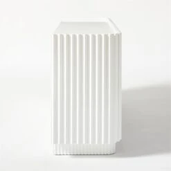 Truffle High-Gloss White Credenza -Nesto Store TruffleWhiteCredenzaSDF20