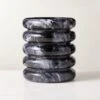 Turk Black Marble Utensil Holder -Nesto Store TurkBlkMrblUtensilHolderSHF22