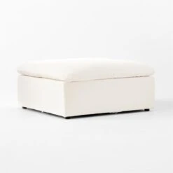 Turn Off-White Performance Velvet Ottoman 7 Turn Off-White Performance Velvet Ottoman -Nesto Store TurnCreamOttoman3QSSS23