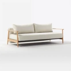 Una Ivory Boucle Sleeper Sofa 13 Una Ivory Boucle Sleeper Sofa -Nesto Store UnaSofaBoucleOffWhite3QF20