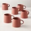 Valley Sequoia Red Coffee Mug Set Of 6 -Nesto Store ValleyMttSequoiaMugsS6SHF22