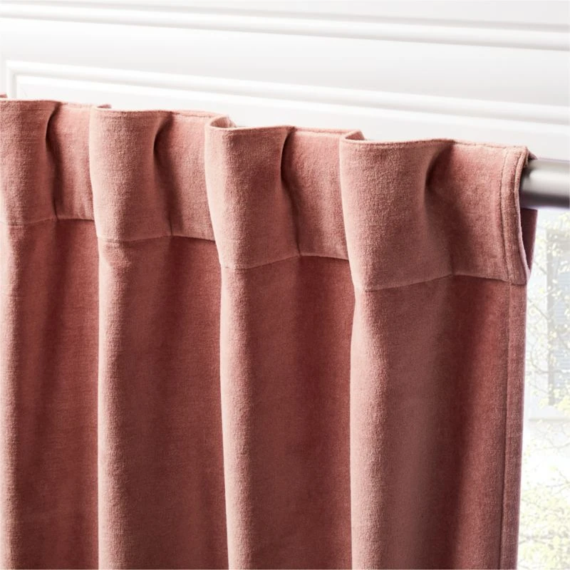 Velvet Dusty Orchid Curtain Panel 48"x120" 4 Velvet Dusty Orchid Curtain Panel 48"x120" - Image 2
