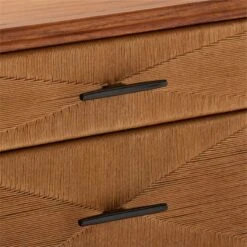 Verano 3-Drawer Rattan Dresser -Nesto Store VeranoRshFrnt3drwrDrssrAVSSF22