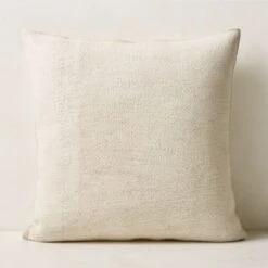 Vintage Natural Hemp Throw Pillow With Down-Alternative Insert 23'' 11 Vintage Natural Hemp Throw Pillow With Down-Alternative Insert 23'' -Nesto Store VintageHmpSolidPllw23x23AV4SHS23