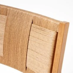 Roc Teak And Rattan Outdoor Dining Chair With Ivory Sunbrella® Cushion -Nesto Store VitetArmlessDiningChairAVSSS23