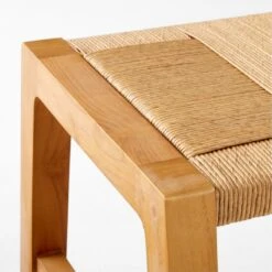 Roc Teak And Rattan Outdoor Dining Bench 15 Roc Teak And Rattan Outdoor Dining Bench -Nesto Store VitetDiningBenchAVSSS23