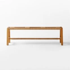 Roc Teak And Rattan Outdoor Dining Bench 12 Roc Teak And Rattan Outdoor Dining Bench -Nesto Store VitetDiningBenchSOSSS23