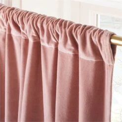 Orchid Mauve Organic Cotton Velvet Window Curtain Panel 48"x84'' 9 Orchid Mauve Organic Cotton Velvet Window Curtain Panel 48"x84'' -Nesto Store VlvtDOrchOrgCtnCrtn96PnlAV2SHF23