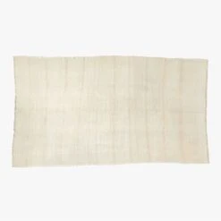 Vintage Handwoven Turkish Hemp Area Rug 6'3"x11'2"