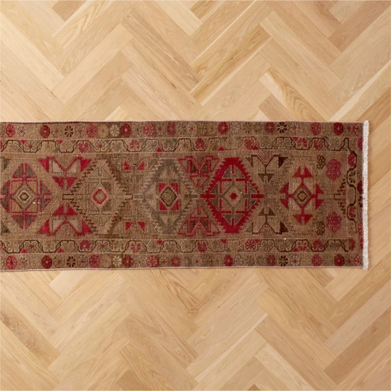 Vintage Handknotted Wool Turkish Runner 2'6"x12'3" 5 Vintage Handknotted Wool Turkish Runner 2'6"x12'3" - Image 3