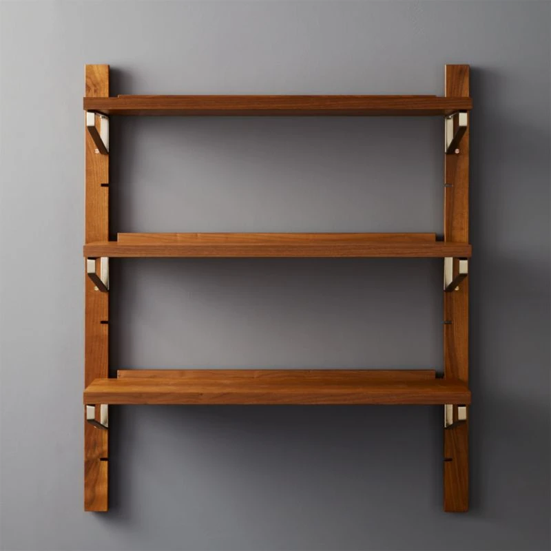 Walnut Modular Single Shelf 39.5" 3 Walnut Modular Single Shelf 39.5"