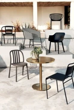 Rex Black Open Weave Armchair Set Of 4 -Nesto Store WatermarkBrassBistroTableMR20 1