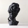 Weaver Bird Black Fiber Clay Bust -Nesto Store WeaverBirdSculptureSHS23