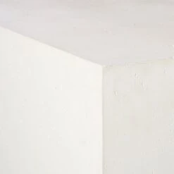 Ivory Concrete Outdoor Side Table -Nesto Store WhiteConcreteCoffeeTableAVS20